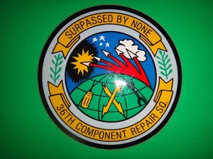 USAF 36th Component Repair Squadron SURPASSED BY NONE Decal Sticker - Picture 1 of 3