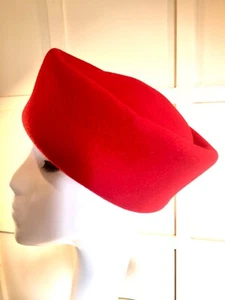 vintage red kangol hat red felt hat red hat - Picture 1 of 20