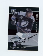 01-02 BE A PLAYER BAP SIGNATURE AUTOGRAPH AUTO #222 JIMMIE OLVESTAD *60984
