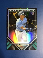 2022 Topps Finest Julio Rodriguez Finest Rookies Black & Gold Kintsukuroi READ