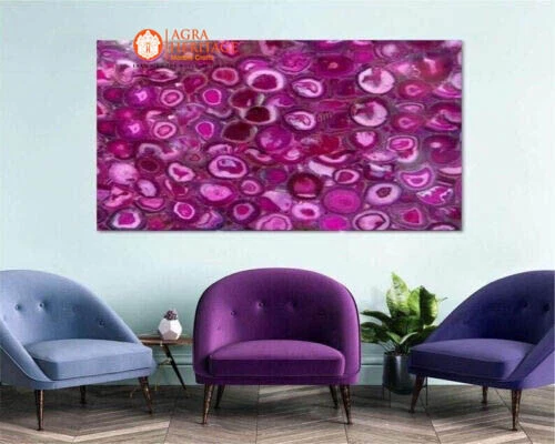 Pink Agate Table Tops,Kitchen And Dining Center Table Top Home Interior Decor - Image 1 of 4