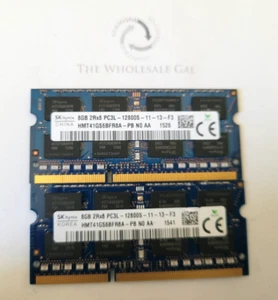 SK hynix 16GB (2X8GB) 2Rx8 PC3L-12800S DDR3L-1600Mhz SODIMM Laptop Memory Ram - Picture 1 of 2