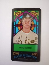 2023 Topps Allen & Ginter MARK  McGWIRE Stained Glass Mini Card SP #67