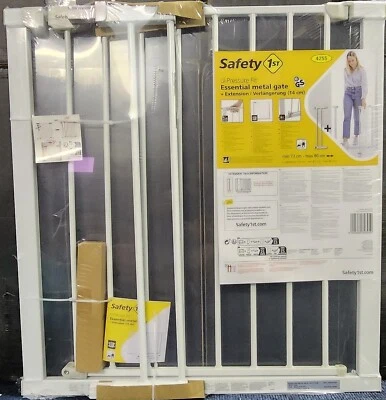 Safety 1st Türgitter, Schutzgitter verstellbar 73-80 cm +Verlängerung 14 (87-94)