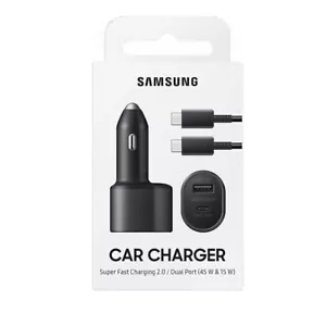 Samsung Original 45W Super Fast Car Charger Retail - Picture 1 of 3