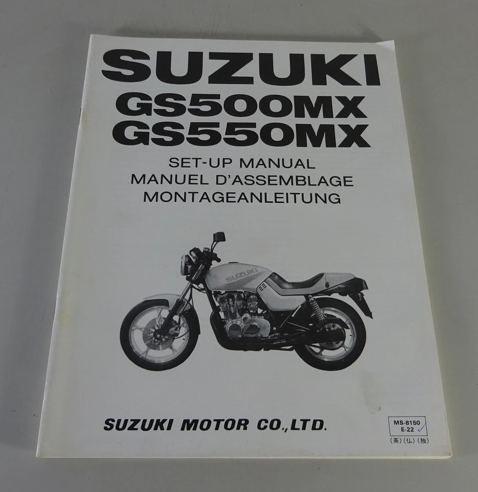 Manual De Montaje / Set Up Suzuki GS 500 MX / GS 550 MX - Imagen 1 de 1