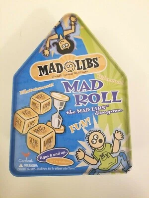 NEW Mad Libs Mad Roll Dice Game Original Metal Box - Image 1 of 4