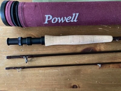 POWELL AVS 7'6" 3 PIEZAS 4WT HECHO EN EE. UU. Flyrod Nuevo de Lote Antiguo Foto 1 de 4