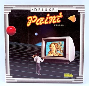 Deluxe Paint Commodore Amiga Graphic Computer Software 1985 Electronic Arts VGC - Afbeelding 1 van 3