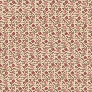 Marcus Fabrics 1800s Repro EVELYN'S HOPE CHEST Carrie Quinn Floral Toss FQ - Picture 1 of 2