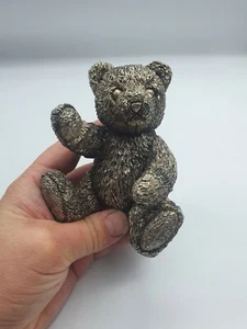 Vintage versilberte schlafende Enten Figur - Bild 1 von 16