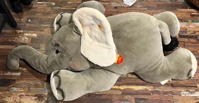 Large Steiff Trotty Elephant- New With Tags - Retired - Image 1 of 4