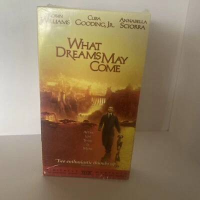 What Dreams May Come (VHS, 1999) Blockbuster Video Sticker On Tape Rare!! - Image 1 of 3
