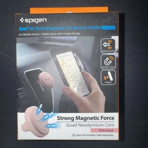 Spigen A200 Keul Air Vent Soporte Magnético Montaje Coche Q11 | Arena Rosa (Nuevo) - Imagen 1 de 6