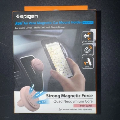 Spigen A200 Keul Air Vent Magnetic Car Mount Holder Q11 | Pink Sand (Brand New) - Image 1 of 4