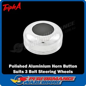 Billet Horn Button Assembly Suits 3 Bolt Steering Wheels - Picture 1 of 5