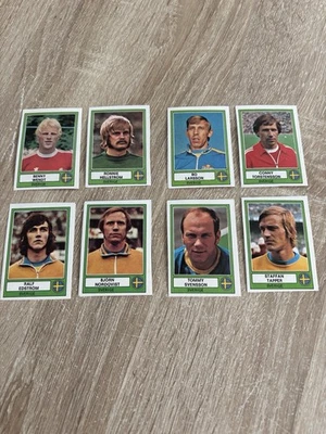 8 Images SUÈDE au choix album panini euro football 1978 "récupération " - Photo 1/3