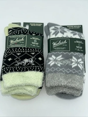 2 pares de calcetines Woolrich para mujer de doble capa con aloe vera ¡Nuevos! Nuevo con etiquetas Foto 1 de 4