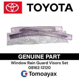 08162-12120 Toyota Window Rain Guard Visors Set Genuine OEM for GR Corolla - Foto 1 di 7