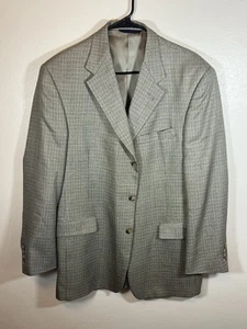 Burberry London Men’s 3-Button 100% Wool Plaid Sports Jacket Size 42R - Picture 1 of 7
