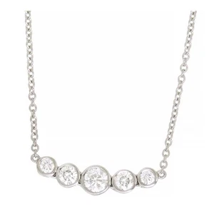 TIFFANY & Co. Jazz Gradient Necklace PT950 Women - Picture 1 of 5