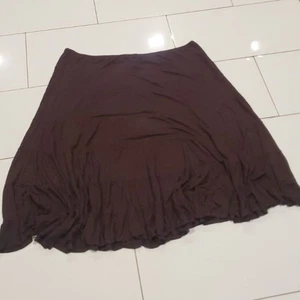 TEASE BOHEMIAN SKIRT BROWN ELASTIC WAIST RAYON/SPANDEX SIZE 3X - Picture 1 of 6