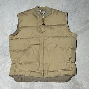 VTG Walls Down Vest Men SZ L Beige Blizzard Pruf Puffer Made in USA Puffer - Picture 1 of 15