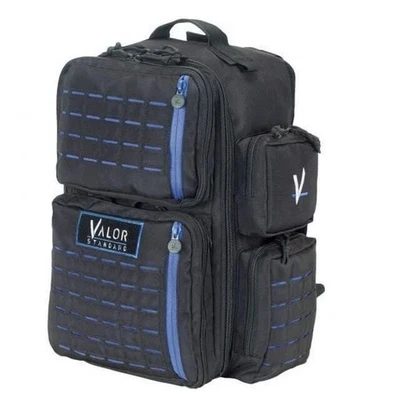 Mochila Voodoo Tactical Valor - Bolsa de equipo táctico delgada línea azul negra/azul Foto 1 de 3