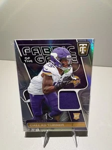 2024 Panini Totally Certified Dallas Turner Fabric Of The Game Platinum /149 - Bild 1 von 2