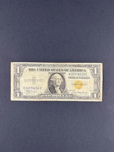 1935 $1 Dollar Silver Certificate Gold Seal North Africa Emergency Note - Picture 1 of 2
