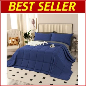 Down Alternative Oversized King Plus Comforter 128"x120" for Year-Round Comfort - Picture 1 of 11