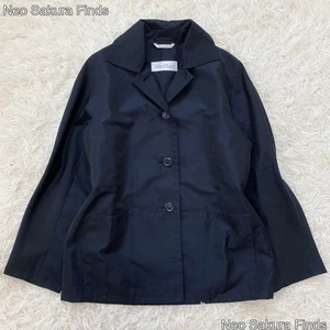 Max Mara Jacke Blouson Damen Schwarz Mantel Größe 36 - Bild 1 von 13
