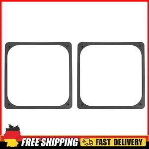 2 Stück 120 x 120 mm Anti-Vibrations-Lüfter aus Silikonkautschuk für PC-Rechner- - Bild 1 von 4