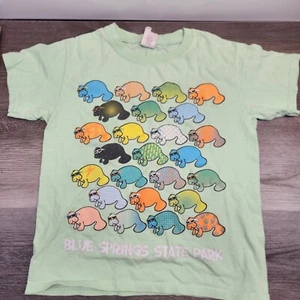Vintage Youth Walrus Shirt Blue Springs State Park Size XS - Picture 1 of 5