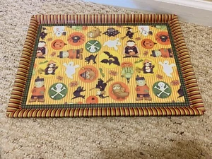 Vintage Debbie Mumm Halloween Metal Tray Ghost Dracula Frankenstein 16x11 ©️2009 - Picture 1 of 24