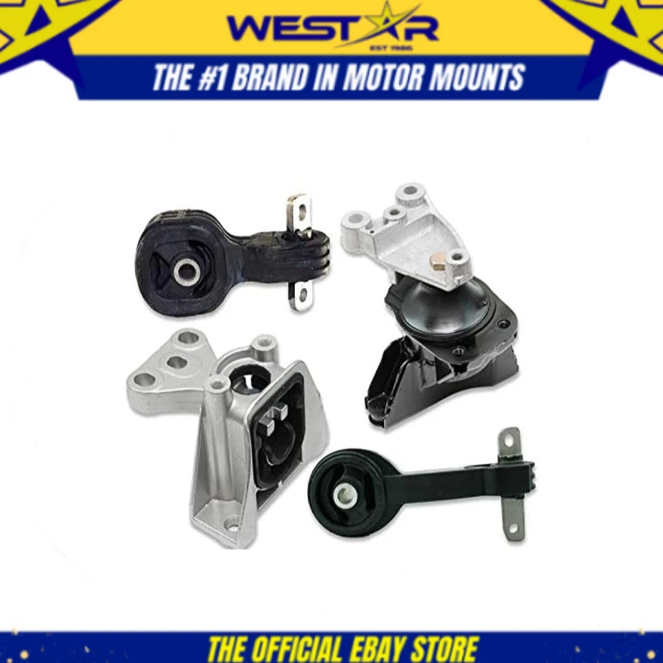 Motor Motor e conjunto de montagem Trans 2006-2010 Honda Civic 1.8L compatível com Auto Trans. - Imagem 1 de 4