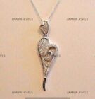 2.00 Ct Round Cut Moissanite Heart Women's Pendant Necklaces 925 Sterling Silver