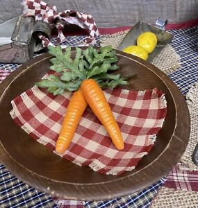 Artificial  Vegetables Fake Faux Food MINI BABY CARROTS Tiered Tray Bowl Filler