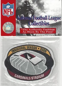 Parche de camiseta de los Arizona Cardinals 2006 temporada inaugural embalaje original - Imagen 1 de 1