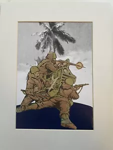 Original Artwork Collage Commando comic style Modern Unusual Wall Art - Picture 1 of 1