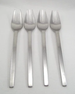 4 Dansk International Designs IHQ Japan Dinner Forks Flatware Satin Ingot 7.5" L - Picture 1 of 8