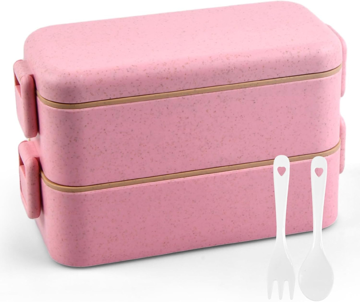 Lunch Box Bento 3 Scomparti - Portavivande Ermetico, 900ml, Per Scuola E Ufficio