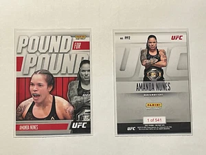 2021 Panini Instant UFC Pound For Pound 1 OF 541 AMANDA NUNES #PP2 RARE - Picture 1 of 3