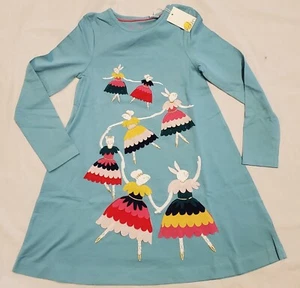 Mini Boden Bunny Ballerina Appliqué Jersey Dress NWT New 8-9 - Picture 1 of 6
