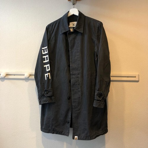 A BATHING APE (BAPE) Giacca uomo usata BAPE S cappotto acciaio inox S rara scimmia autentica