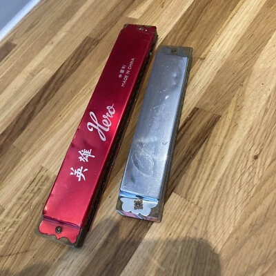 Vintage Blessing & Hero Mouth Organ/ Harmonica *2 - Made in China - Image 1 of 4