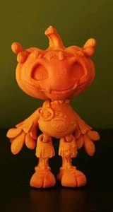 Articulated Mini Pumpkin Boy, Halloween gift, 3D Printed - Picture 1 of 39