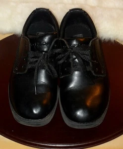 Skechers schwarz Leder Jungen Jugend Gr. 12,5 Party stilvoll Spitze Party elegante Schuhe - Bild 1 von 7