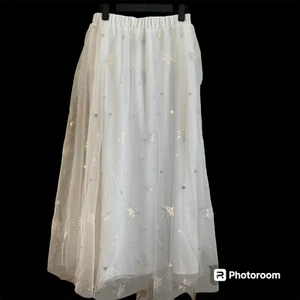 Elestory Damen langer Rock Größe S Pailletten Princesscore Fairycore Romantisch Angelic - Bild 1 von 6
