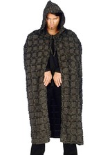 Mantello medievale vichingo barbaro nano grigio